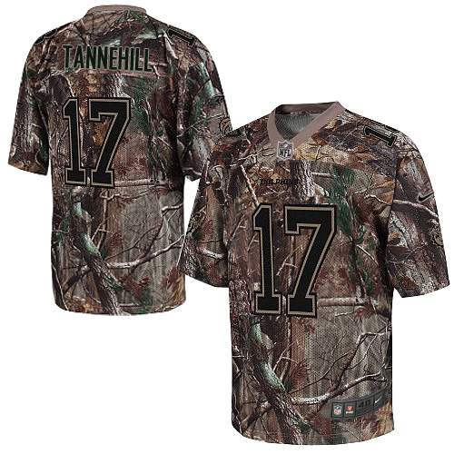 Men's Elite Ryan Tannehill Nike Jersey Camo - #17 Realtree NFL Miami Dolphins